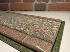 1/18 ÖLÇEKLİ MODELLER İÇİN,'YOL DESENLİ' PLEKSİ KUTU.CASE