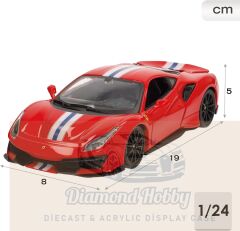 BURAGO 1/24 FERRARİ 488 Pista