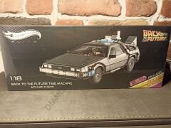 HOTWHEELS ELİTE 1/18 ÖLÇEK -TIME MACHINE-ZAMAN MAKİNASI FİLM ARABASI