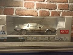 SUN STAR 1/18 ÖLÇEK -1981 MODEL DE LOREAN  -TIME MACHINE-ZAMAN MAKİNASI FİLM ARABASI-ikinci el