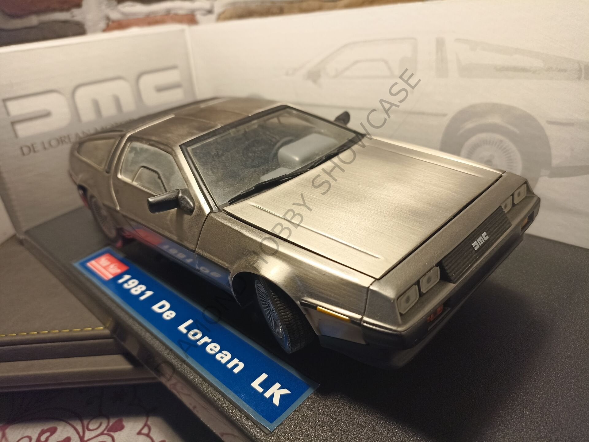 SUN STAR 1/18 ÖLÇEK -1981 MODEL DE LOREAN  -TIME MACHINE-ZAMAN MAKİNASI FİLM ARABASI-ikinci el