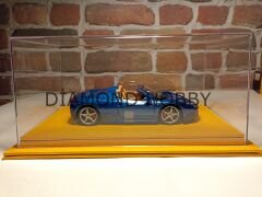 1/24 ÖLÇEK 'SARI DERİ,SARI İP DİKİŞLİ! PLEKSİ SERGİ KUTUSU.CASE