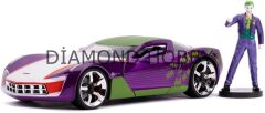 JADA TOYS 1/24 THE JOKER & 2009 CHEVY CORVETTE STINGRAY