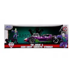 JADA TOYS 1/24 THE JOKER & 2009 CHEVY CORVETTE STINGRAY
