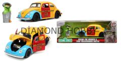 JADA TOYS SESAME STREET OSKAR THE GROUCH& 1959 VW BEETLE..1/24 ÖLÇEK