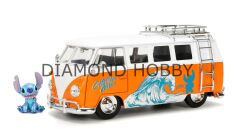 JADA TOYS.DİSNEY STİTCH & 1961 VOLKSWAGEN BUS. 1/24 ÖLÇEK..