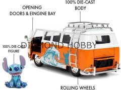 JADA TOYS.DİSNEY STİTCH & 1961 VOLKSWAGEN BUS. 1/24 ÖLÇEK..