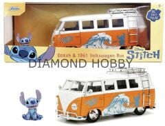 JADA TOYS.DİSNEY STİTCH & 1961 VOLKSWAGEN BUS. 1/24 ÖLÇEK..