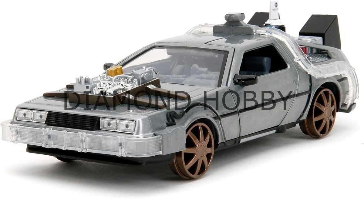 JADA TOYS 1/24.. BACK TO THE FUTURE PART 3 DELOREAN ..