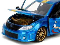 JADA TOYS 1/24..Sonic The Hedgehog  2012 Subaru Impreza WRX STI