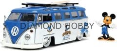 JADA  TOYS 1/24 Hollywood Rides 2022 Mickey Mouse Volkswagen T1 Otobüs