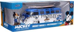 JADA  TOYS 1/24 Hollywood Rides 2022 Mickey Mouse Volkswagen T1 Otobüs