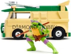 JADA TOYS 1/24 NINJA TURTLES DONATELLO & PARTY WAGON
