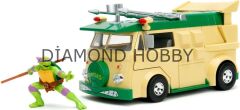 JADA TOYS 1/24 NINJA TURTLES DONATELLO & PARTY WAGON