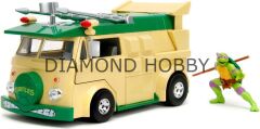 JADA TOYS 1/24 NINJA TURTLES DONATELLO & PARTY WAGON