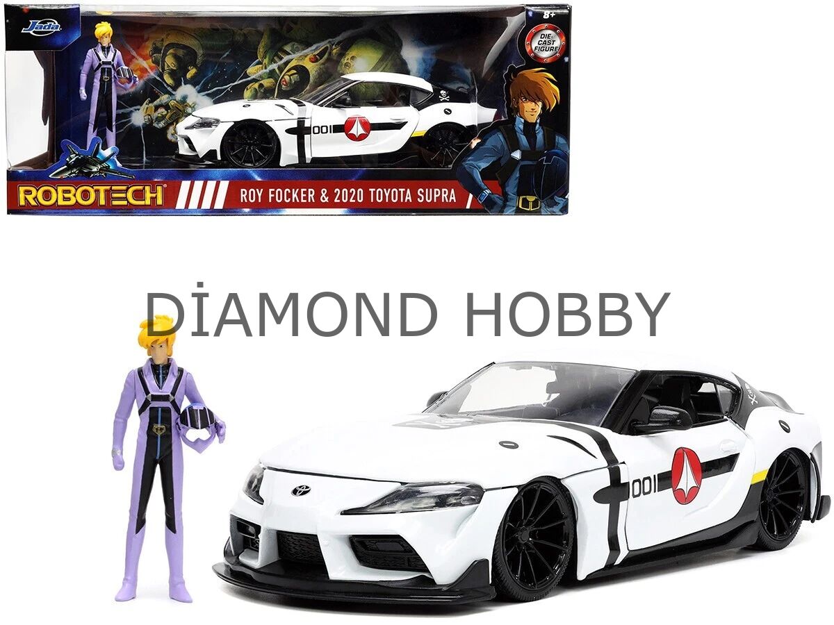 JADA TOYS 1/24 ROBOTECH ROY FOCKER & 2020 TOYOTA SUPRA