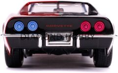 JADA TOYS 1/24 HARLEY QUINN & 1969 CHEVY CORVETTE STINGRAY