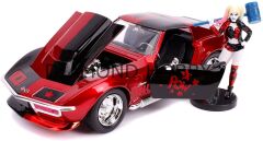 JADA TOYS 1/24 HARLEY QUINN & 1969 CHEVY CORVETTE STINGRAY