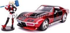 JADA TOYS 1/24 HARLEY QUINN & 1969 CHEVY CORVETTE STINGRAY