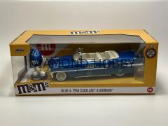 JADA TOYS 1/24 M&M BLUE & 1956 CADILLAC ELDORADO