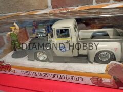 JADA TOYS 1/24 STREET FIGHTER GUILE & 1956 FORD F-100