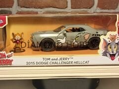 JADA TOYS 1/24 TOM AND JERRY & 2015 DODGE CHALLENGER HELLCAT