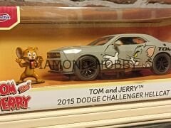 JADA TOYS 1/24 TOM AND JERRY & 2015 DODGE CHALLENGER HELLCAT