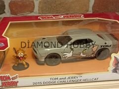JADA TOYS 1/24 TOM AND JERRY & 2015 DODGE CHALLENGER HELLCAT