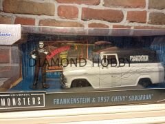 JADA TOYS 1/24 FRANKENSTEIN & 1957 CHEVY SUBURNAY
