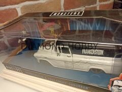 JADA TOYS 1/24 FRANKENSTEIN & 1957 CHEVY SUBURNAY