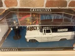 JADA TOYS 1/24 FRANKENSTEIN & 1957 CHEVY SUBURNAY