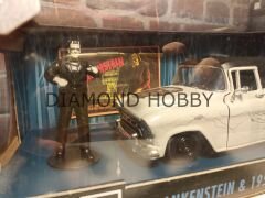 JADA TOYS 1/24 FRANKENSTEIN & 1957 CHEVY SUBURNAY