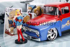 JADA TOYS 1/24 SUPERGIRL & 1956 FORD F-100 PICKUP