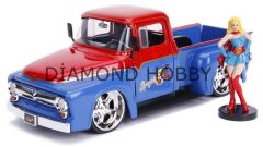 JADA TOYS 1/24 SUPERGIRL & 1956 FORD F-100 PICKUP