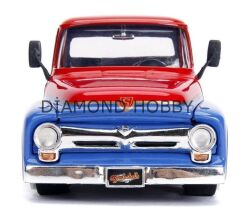 JADA TOYS 1/24 SUPERGIRL & 1956 FORD F-100 PICKUP