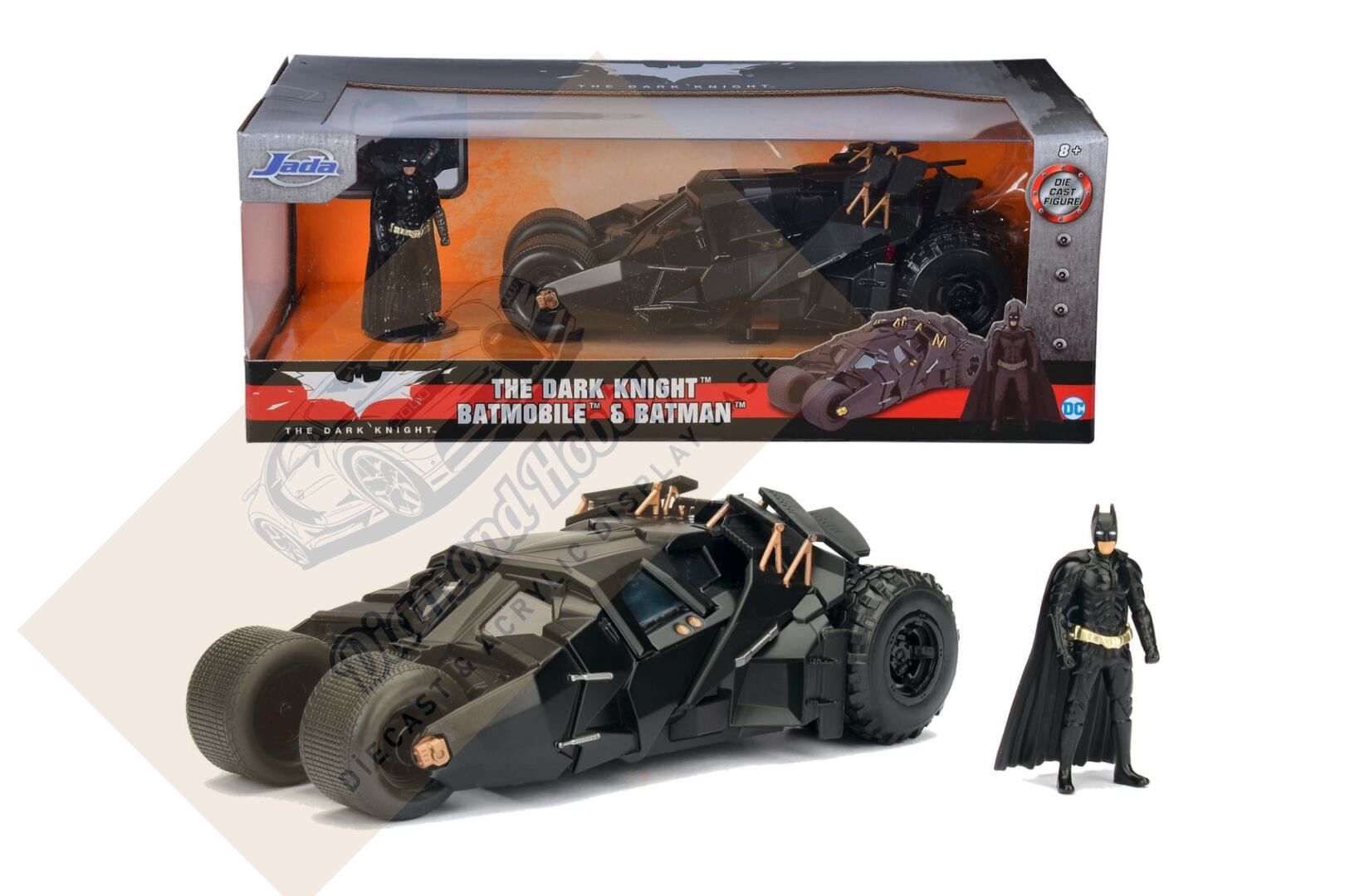 JADA TOYS 1/24 ÖLÇEK  THE DARK KNIGHT BATMOBİLE & BATMAN