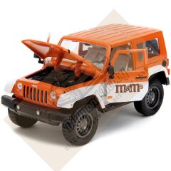 JADA TOYS 1/24 ÖLÇEK  M&M's ORANGE &2007 JEEP WRANGLER