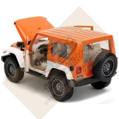 JADA TOYS 1/24 ÖLÇEK  M&M's ORANGE &2007 JEEP WRANGLER