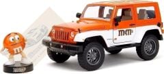 JADA TOYS 1/24 ÖLÇEK  M&M's ORANGE &2007 JEEP WRANGLER