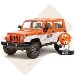 JADA TOYS 1/24 ÖLÇEK  M&M's ORANGE &2007 JEEP WRANGLER
