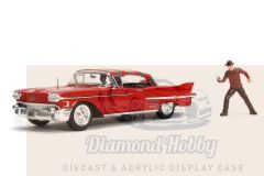 JADA TOYS 1/24 FREDDY KRUGER & 1958 CADILLAC SERİES 62 ON ELM STREET