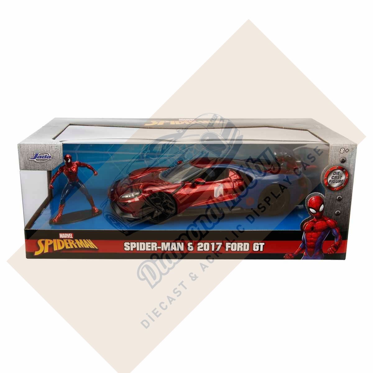 JADA TOYS 1/24 ÖLÇEK SPİDER-MAN & 2017 FORD GT