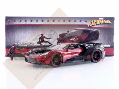 JADA TOYS 1/24 ÖLÇEK SPİDER-MAN-MILES MORALES & 2017 FORD GT