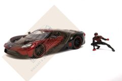 JADA TOYS 1/24 ÖLÇEK SPİDER-MAN-MILES MORALES & 2017 FORD GT