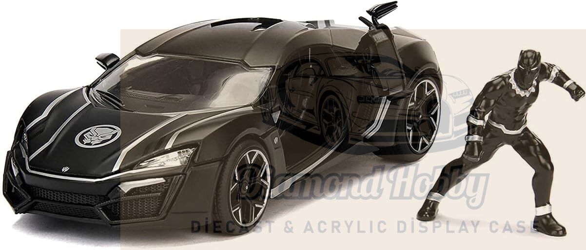 JADA TOYS 1/24 ölçek BLACK PANTHER & LYKAN HYPERSPORT