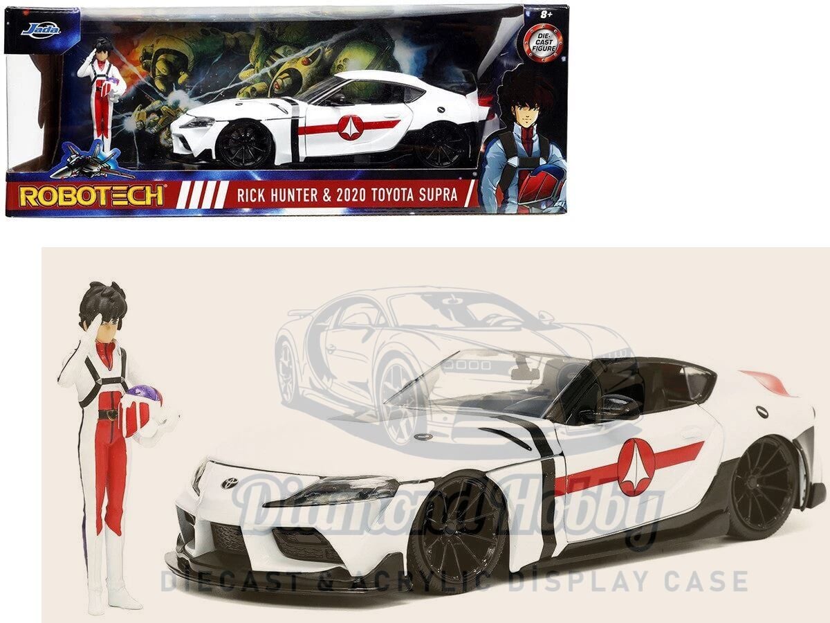 JADA TOYS 1/24 ölçek ROBOTECH RICK HUNTER & 2020 TOYOTA SUPRA