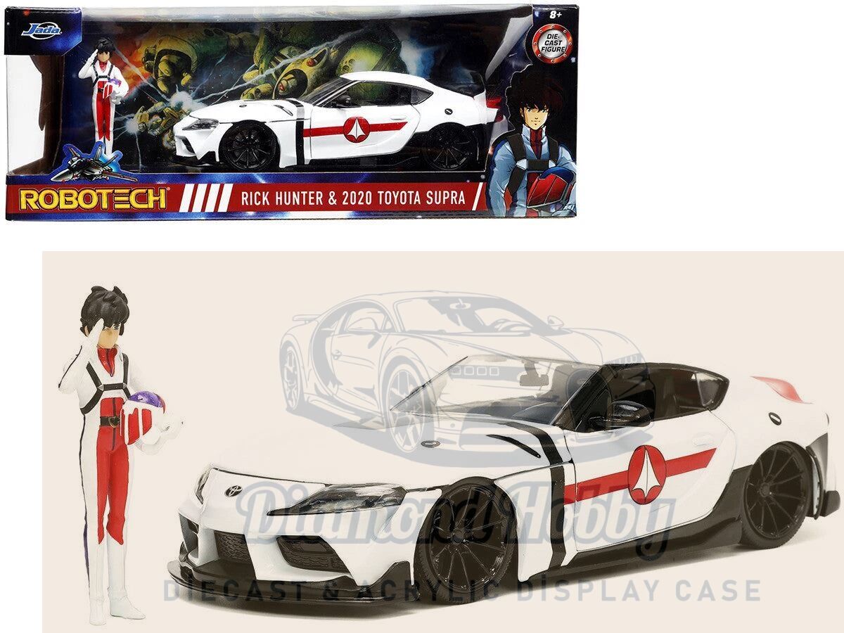 JADA TOYS 1/24 ölçek ROBOTECH RICK HUNTER & 2020 TOYOTA SUPRA