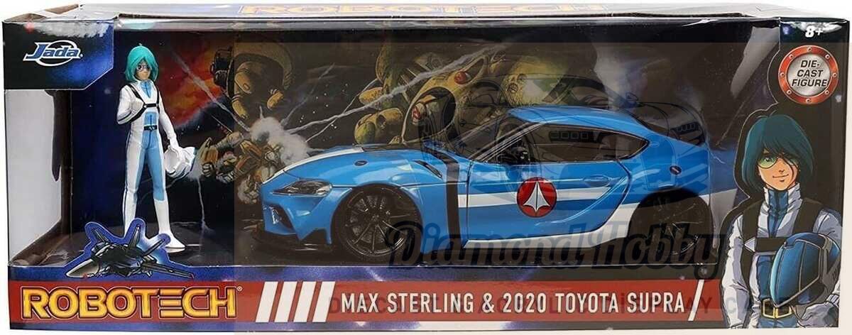 JADA TOYS 1/24 ölçek ROBOTECH MAX STERLING & 2020 TOYOTA SUPRA