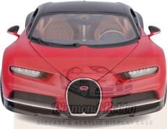 BURAGO 1/18 ÖLÇEK Bugatti Chiron kırmızı-siyah