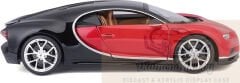 BURAGO 1/18 ÖLÇEK Bugatti Chiron kırmızı-siyah